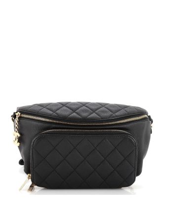 Business Affinity Waist Bag Quilted Caviar Medium